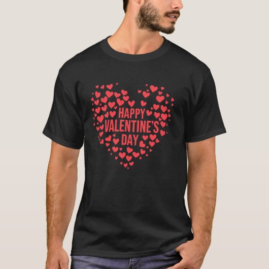 Frohen Valentinstag T-Shirt (Vorderseite)