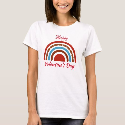 Frohen Valentinstag T-Shirt (Vorderseite)
