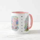 Frohen Valentinstag  Tasse (VorderseiteRechts)