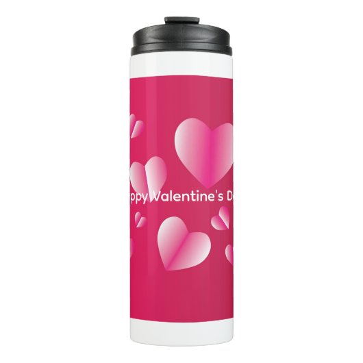 Frohen Valentinstag Thermosbecher (Vorderseite)