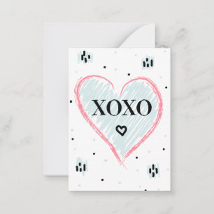 Frohen Valentinstag   Umarmungen und Küsse Mitteilungskarte