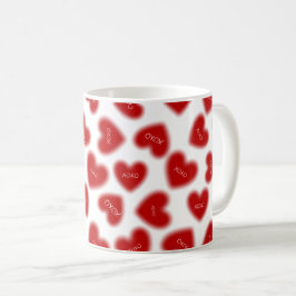 Frohen Valentinstag Umarmungen und Küsse Modern Kaffeetasse
