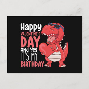 Frohen Valentinstag Und Ja Es Ist Mein Geburtstag Postkarte