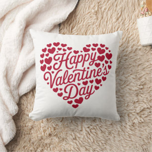 Frohen Valentinstag Valentine Liebe Herz Kissen
