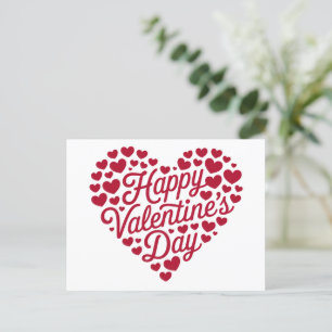 Frohen Valentinstag Valentine Liebe Herz Postkarte