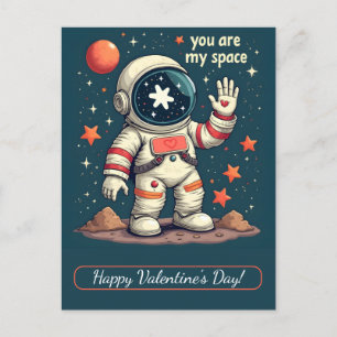 Frohen Valentinstag! Valentinskarte. Feiertagspostkarte