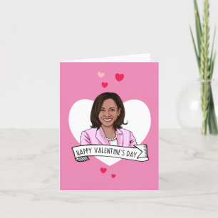 Frohen Valentinstag von Kamala Harris Karte