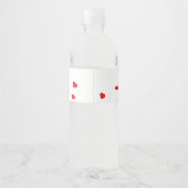 Frohen Valentinstag Wasserflaschenetikett (Rückseite)
