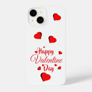 Frohen Valentinstag weiß iPhone 14 Hülle
