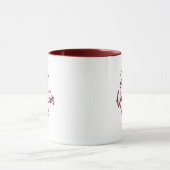 Frohen Valentinstag weiß & rosa Tasse (Zentrum)