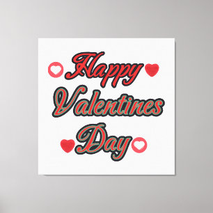 Frohen Valentinstag zum Geschenk Leinwanddruck
