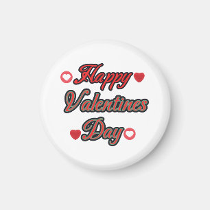 Frohen Valentinstag zum Geschenk Magnet