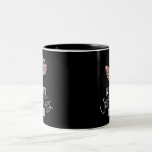 Frohen Valentinstag Zweifarbige Tasse (Mittel)