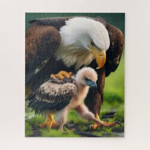 Frohen Vatertag Amerikanischer Vater wie ein Adler Puzzle