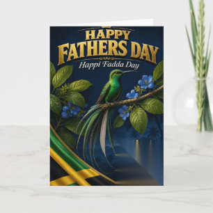 Frohen Vatertag aus Jamaika, zeige Daddy Liebe. Karte