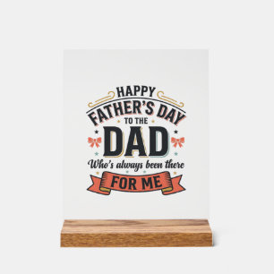 Frohen Vatertag Dad Vintage-Typografie Acrylschild