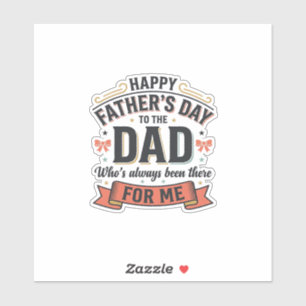 Frohen Vatertag Dad Vintage-Typografie  Aufkleber
