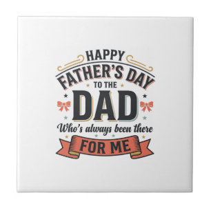 Frohen Vatertag Dad Vintage-Typografie Fliese