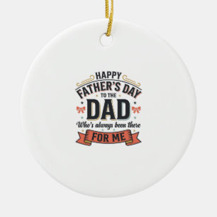 Frohen Vatertag Dad Vintage-Typografie Keramik Ornament