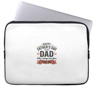 Frohen Vatertag Dad Vintage-Typografie Laptopschutzhülle