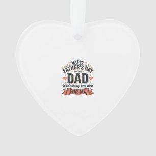 Frohen Vatertag Dad Vintage-Typografie Ornament