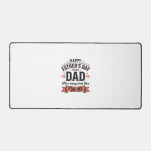 Frohen Vatertag Dad Vintage-Typografie  Schreibtischunterlage