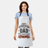 Frohen Vatertag Dad Vintage-Typografie Schürze (Getragen)