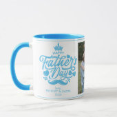 Frohen Vatertag | Daddy Foto Kaffe Tasse (Links)