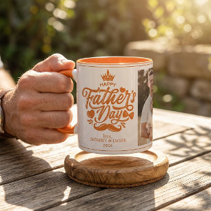 Frohen Vatertag Daddy Foto Kaffe Tasse