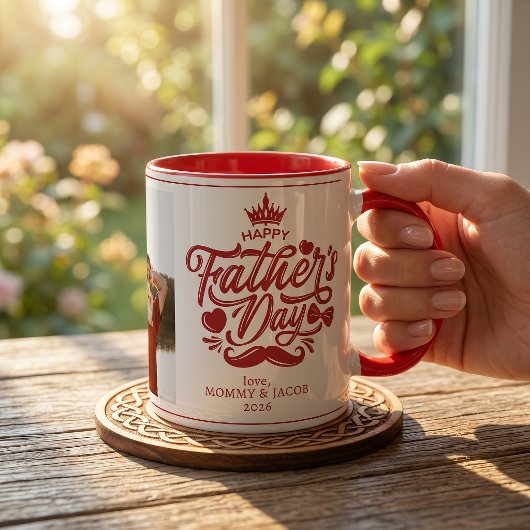 Frohen Vatertag | Daddy Foto Kaffe Tasse