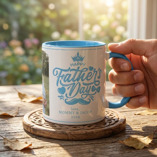 Frohen Vatertag | Daddy Foto Kaffe Tasse