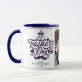Frohen Vatertag | Daddy Foto Kaffe Tasse (Links)