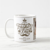 Frohen Vatertag | Daddy Foto Kaffeetasse (Links)