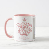 Frohen Vatertag | Daddy Foto Kaffeetasse (Links)