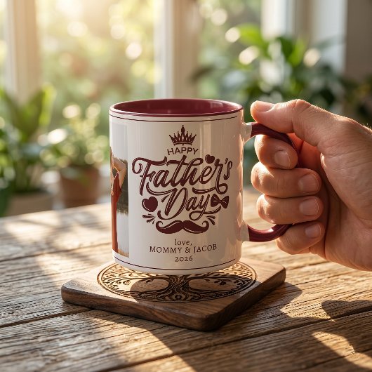 Frohen Vatertag | Daddy Foto Kaffeetasse