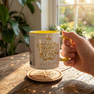 Frohen Vatertag Daddy Foto Kaffeetasse