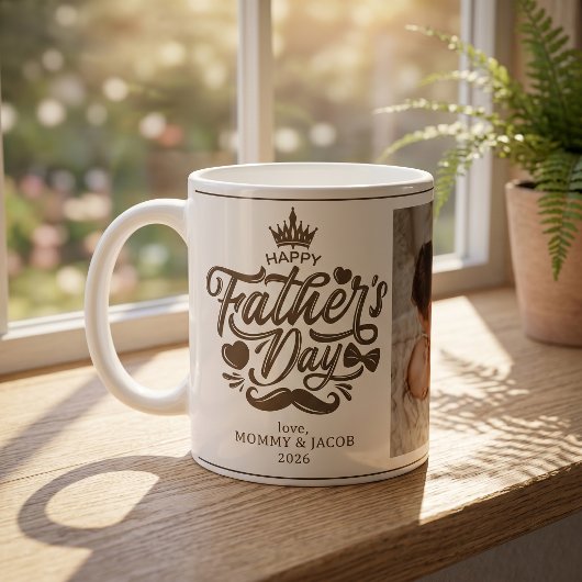 Frohen Vatertag | Daddy Foto Kaffeetasse