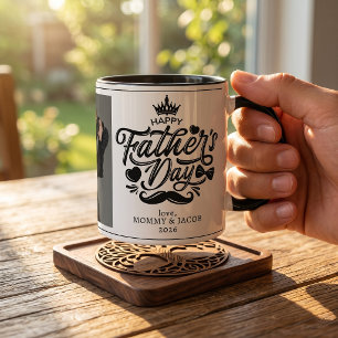 Frohen Vatertag Daddy Foto Kaffeetasse