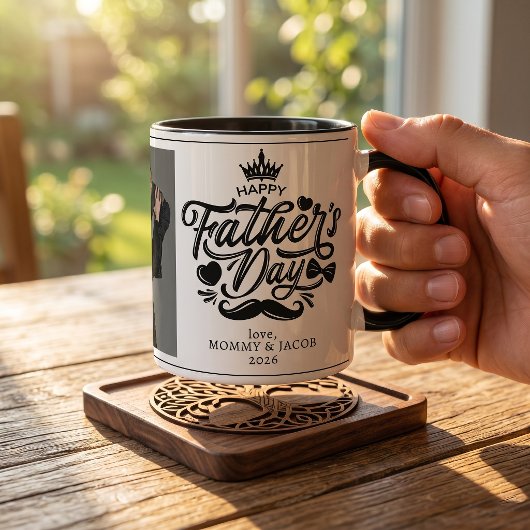 Frohen Vatertag | Daddy Foto Kaffeetasse