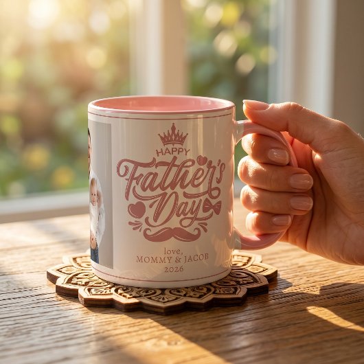 Frohen Vatertag | Daddy Foto Kaffeetasse