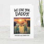 Frohen Vatertag Daddy Foto Liebe Karte (Vorderseite)
