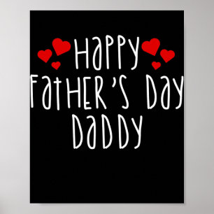 Frohen Vatertag Daddy Vater Papa Poster