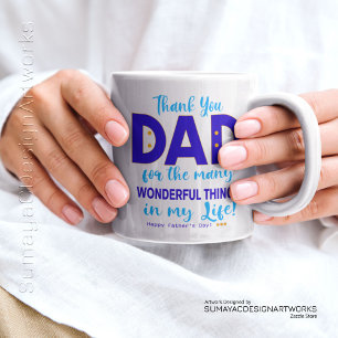 Frohen Vatertag Dankeschön Papa Spezialtasse Jumbo-Tasse