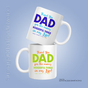 Frohen Vatertag Dankeschön Papa Tasse