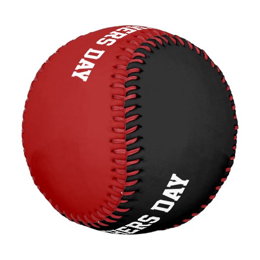 Frohen Vatertag EST individueller Name Baseball (Schrägansicht)