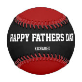 Frohen Vatertag EST individueller Name Baseball (Vorderseite)