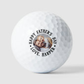 Frohen Vatertag Foto Golfball (Vorderseite)