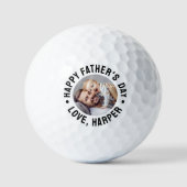 Frohen Vatertag Foto Golfball (Vorderseite)