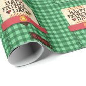 Frohen Vatertag Geschenkpapier (Rolleneckpunkt)