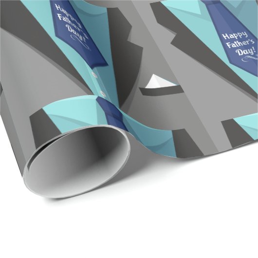 Frohen Vatertag Geschenkpapier (Rolleneckpunkt)